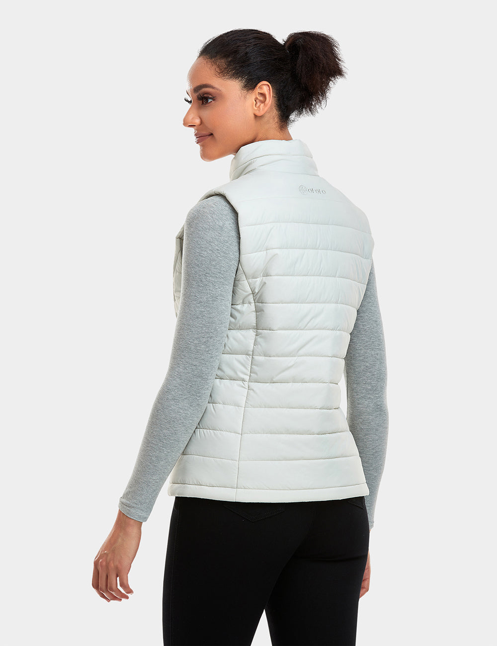 Women's Classic Heated Vest - Off-White | Lightweight & Comfy | ororo®