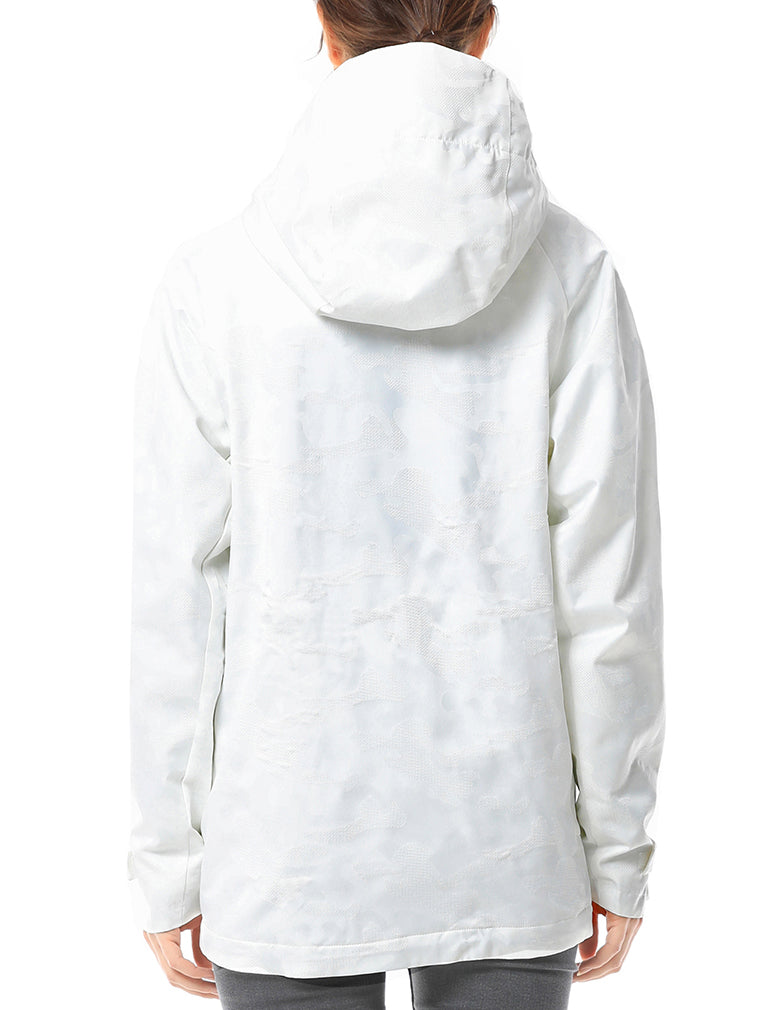 Women Camo Heated Jacket - White (Discontinued) - ORORO