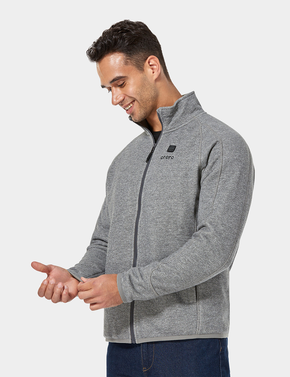 Men's Heated Full-Zip Fleece Jacket | Heated Jacket | ororo®